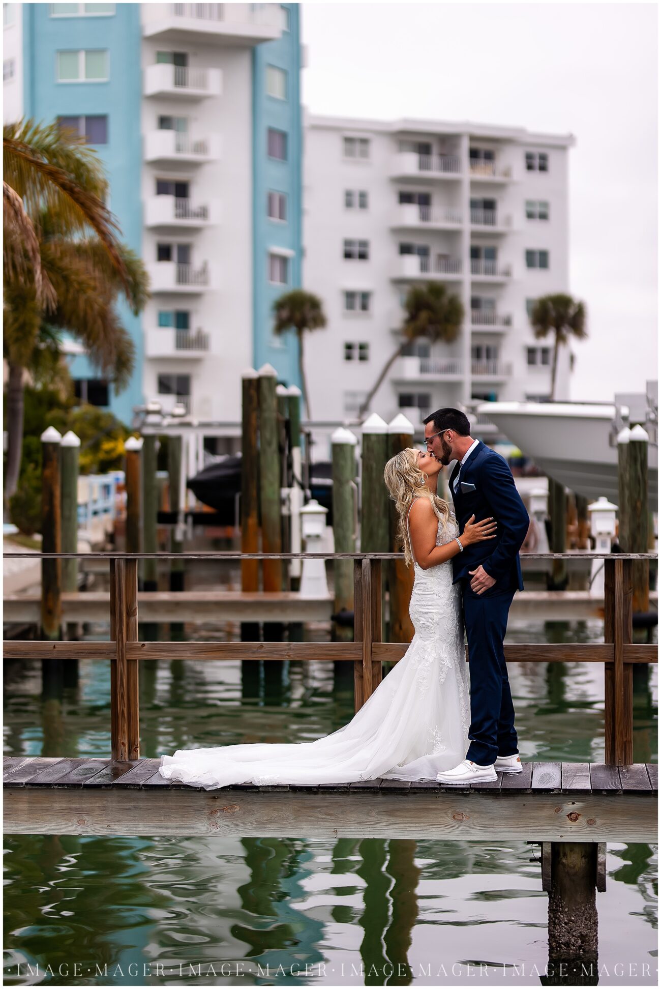 Kinze and Devin's first look unfolds on The West Events docks, raindrops adding a touch of magic to their love story.