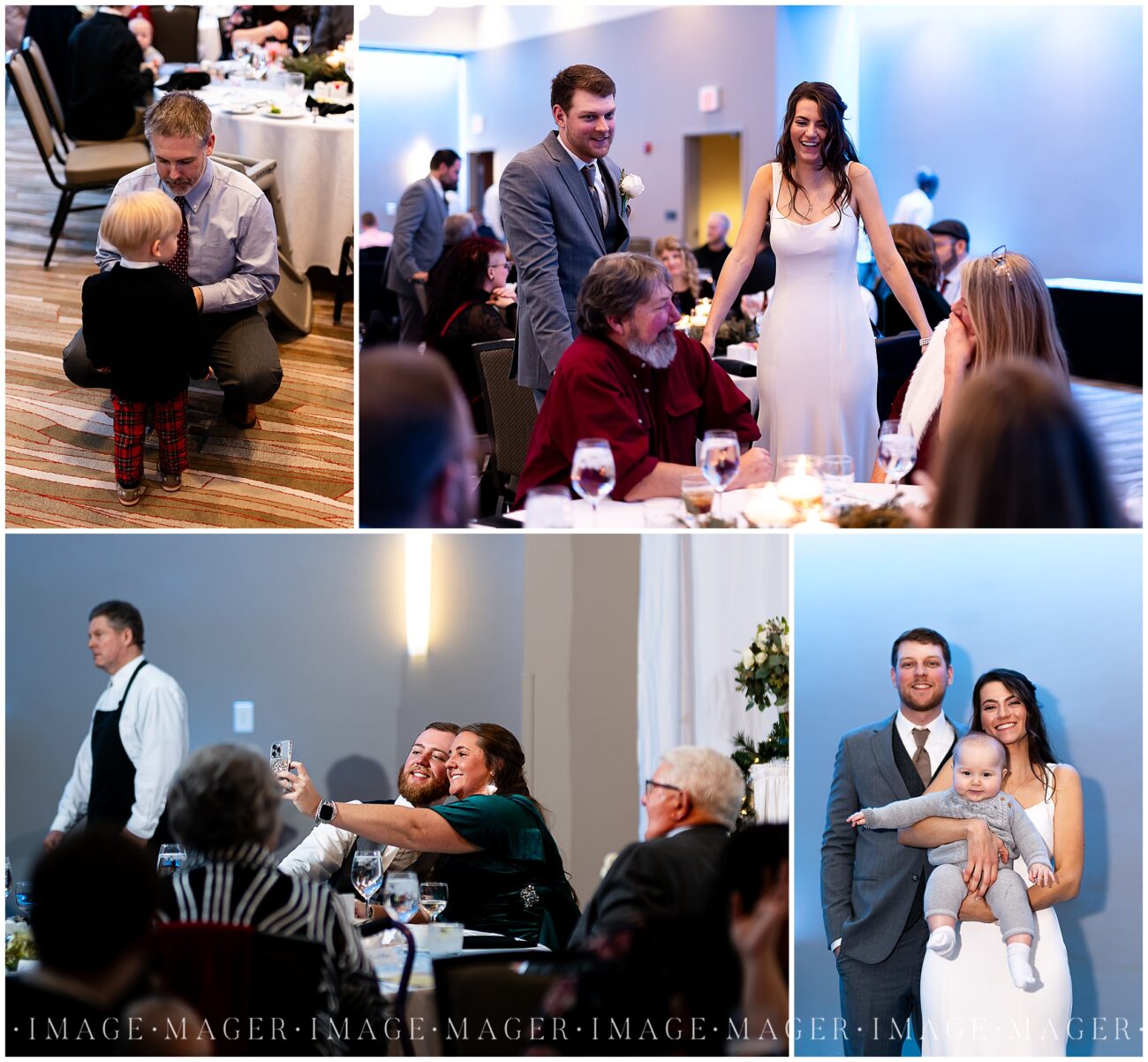 ihotel wedding winter blue white greyy champaign photographer urbana 